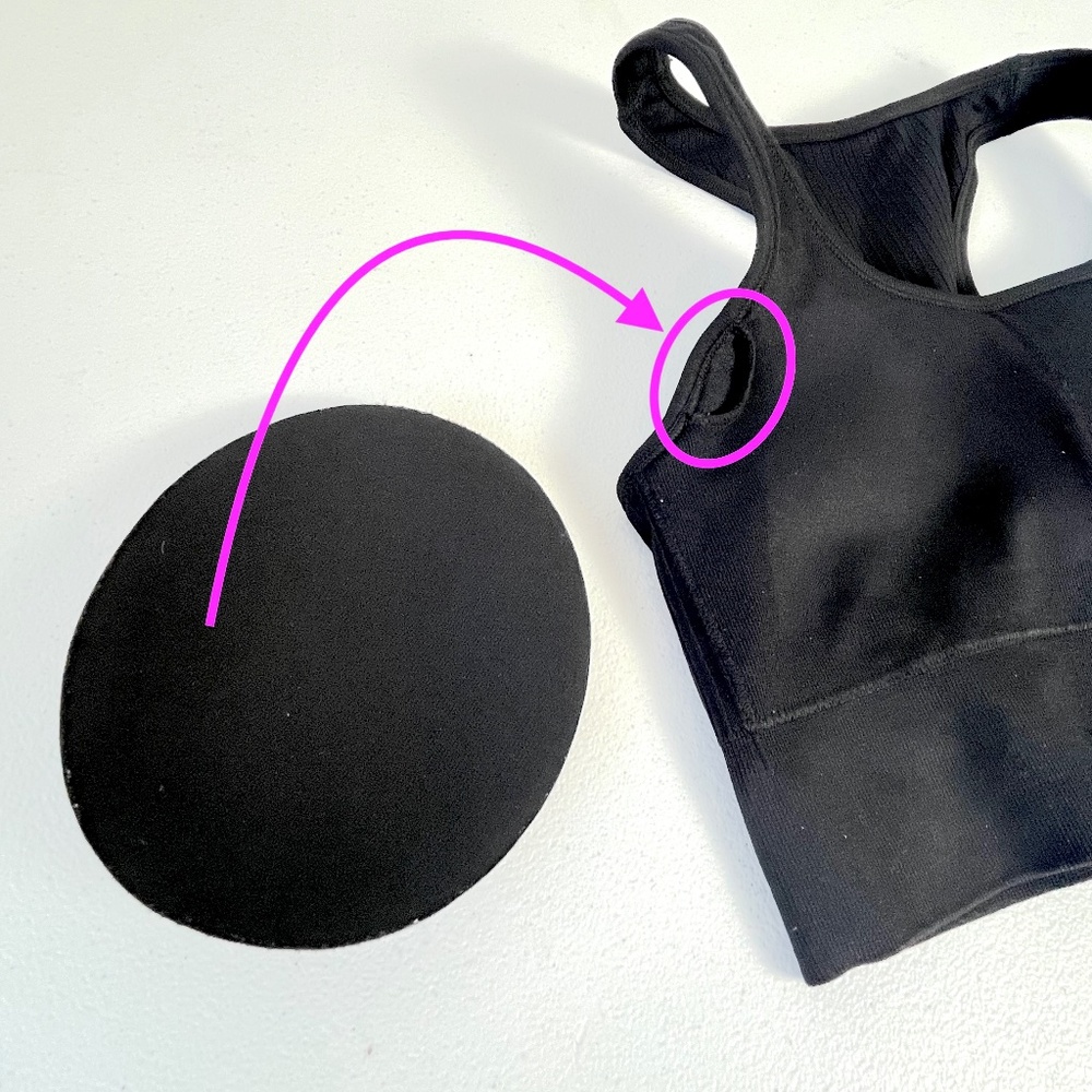 H&M Ribbed Racerback Bra in Black Size Small - Picture 5 of 12